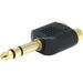 Monoprice 1/4in (6.35mm) TRS Stereo Plug to 2x RCA Jack Splitter Adapter Gold Plated