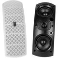 Dayton Audio QS204W-4 Quadrant Indoor/Outdoor Speaker Pair with 4 White
