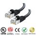 Huetronâ„¢ Cat 6 Ethernet Cable Cat6 Snagless Patch 100 Feet - Computer LAN Network Cord BLACK