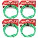 4 Rockville RCTR110G Green 10 1/4 TRS to 1/4 TRS Cable 100% Copper