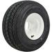 GTW 8 White Steel Golf Cart Wheel on Kenda Hole-N-1 18x8.5-8 (18 ) Golf Cart Tire |Set of 4