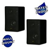 GOLDWOOD DPI-60B Indoor or Outdoor 3 Way Speakers Black Mountable Pair