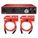 Focusrite SCARLETT 8I6 3rd Gen USB Audio Interface w/ Pro Tools First+Cables