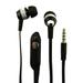 Super Bass Noise-Isolation Stereo Earbuds/ Earphones for LG V40 ThinQ G7 Fit G7 One Candy Phoenix Plus Q8 K11 Plus (Black) - w/ Mic + MND Stylus