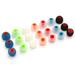 Anself 6 Pairs 12 PCS 3.8mm Soft Silicone In-Ear Earphone Covers Earbud Tips Earbuds Eartips Dual Color Ear Pads Cushion for Headphones Random Color & Size