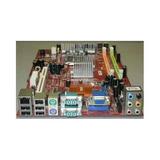 Used-Microstar / MSI MS-7407 motherboard used in MSI Hetis G31 (MS-6470) Ver: 1.0. MS-7407. On-Board six channel audio video 2 x serial ports LAN USB Firewire.