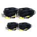 VideoSecu 2 Pack 150 Feet and 2 Pack 50 Feet BNC RCA Video Power Wires CCTV Security Camera Extension Cables Cords B2W