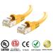 Huetronâ„¢ 5-Pack Cat 5e Ethernet Snagless RJ45 Patch Computer LAN Network Cord Cable (8 ft/YELLOW))