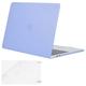 Mosiso MacBook Pro 13 Case A2159/A1989 /A1706/A1708 Plastic Hard Cover Case for Newest Macbook Pro 13 Inch with/without Touch Bar and Touch ID 2016 2017 2018 2019 Serenity Blue
