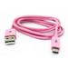 Pink 3ft USB Cable for Amazon Kindle Fire