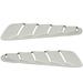 Ikon Motorsports Compatible with 05-09 Mustang V6 Painted # HP Performance White Rear Quarter Side Window Louvers Scoop Cover Vent Panel 2Pc - ABS