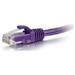 C2G 50829 15 ft. Cat6A Snagless UTP Cable Purple