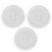 Pyle PWRC82 8 Inch 2 Way Indoor/Outdoor Waterproof Ceiling Speakers (3 Pack)