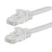 Monoprice Cat5e Ethernet Patch Cable - 100 Feet - White | Network Internet Cord - RJ45 Stranded 350Mhz UTP Pure Bare Copper Wire 24AWG - Flexboot Series