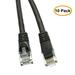 eDragon 10 Pack Cat5e Black Ethernet Patch Cable Snagless/Molded Boot 6 Feet