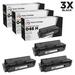 LD Compatible Replacements for Canon 046H 1254C001 Set of 3 High Yield Black Toner Cartridges for use in ImageCLASS MF735Cdw LBP654Cfw MF733Cdw LBP654Cdw MF731Cdw