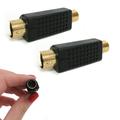 2 Male to RCA Jack Adapter S-Video Composite Video VHS SVHS Plug Connector 4 Pin