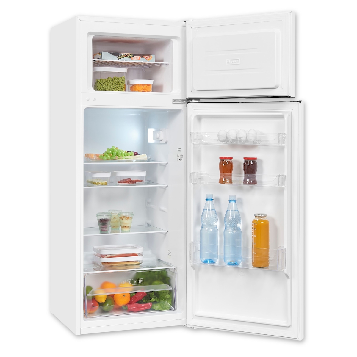 Exquisit Kühl-Gefrierkombination KGC270-45-040E weiss, 206 l Fassungsvermögen Image