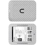 Skinomi Carbon Fiber Silver Skin+SP Guard for Barnes & Noble Nook Simple Touch