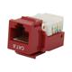 BYTECC RJ45TL-R Cat. 6 Tool Less Keystone Jack - Red