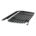 APS Premium Stainless Steel Black Billet Grille Grill Compatible with Dodge Charger 2005-2010 Combo N19-H98878D