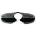 Dcenta Rearview Style Side Mirror Shells Side Wing Mirror Cover Cap Bright Black Style Pair Replacement for E90 E91 E92 E93 Facelifted 08-12