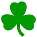 4 SHAMROCK CLOVER GREEN reflective vinyl decal sticker for any smooth surface such as hard hats helmet windows bumpers laptops or any smooth surface.