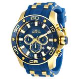 Invicta Pro Diver SCUBA Men's Watch - 50mm Gold Blue (26087)