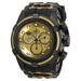 Invicta NFL New Orleans Saints Swiss Ronda Z60 Caliber Men's Watch - 53mm Gold Black (30244)