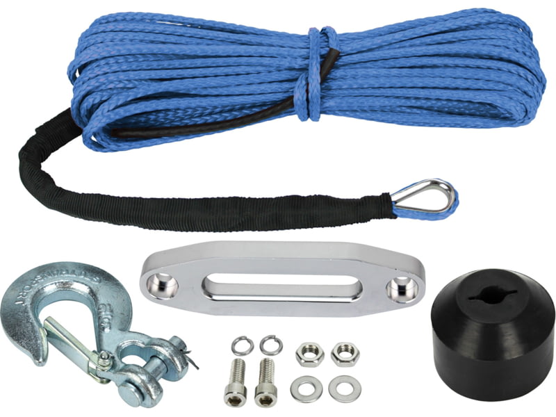 Extreme Max The Devil'S Helper Complete Synthetic ATV Winch Rope Kit Blue 5600.3099