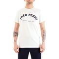 Fred Perry Men's Arch Branded T-Shirt White Large