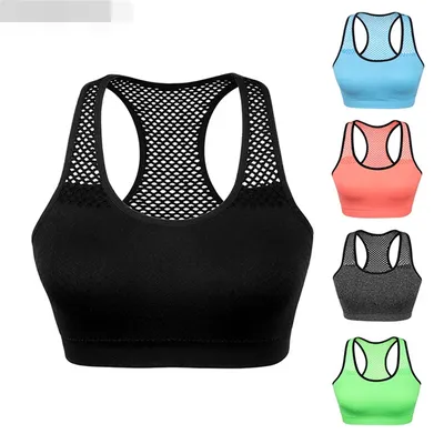 Haut de yoga respirant à séchage rapide pour femme haut de soutien-gorge de sport haut court