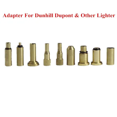 Adaptateur de recharge de gaz en laiton et cuivre 9 en 1 pour Dunhill Dupont et autres briquets