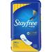 Stayfree Maxi Regular Long Pads Wingless Unscented 24 Ct Multi-Fluid Absorption Comfortably Dry For Up To 8 Hours