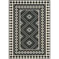 SAFAVIEH Veranda Magna Southwestern Indoor/Outdoor Area Rug 4 x 5 7 Black/Cream