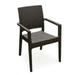 Luxury Commercial Living 34 Brown Wickerlook Patio Stackable Dining Chair