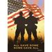 Toland Home Garden Some Gave All Military Patriotic Flag Double Sided 28x40 Inch