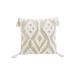 Lea Unlimited Corded Morocco Embroidered Throw Pillow - Beige