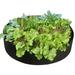 Fabric Raised Garden Bed 50 Gallons Round Planting Container Grow Bags Breathable Felt Fabric Planter Pot for Plants Flowers Vegetables (Black)