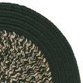 Colonial Mills Puritan Polyproplyene Indoor Outdoor Braided Rug Green 14X18 12 x 15 Oval