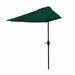 Pure Garden 9ft Half Umbrella Brilliant Blue