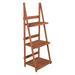 Leisure Season 3 Tier Wood A-frame Plant Stand in Medium Brown