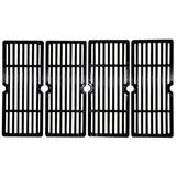 4pc Gloss Cast Iron Cooking Grid for Master Forge and Charbroil Gas Grills 28.5