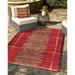 Liora Manne Marina Tribal Stripe Indoor Outdoor Area Rug Red