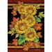 Toland Home Garden Sunflowers and Leaves Flower Fall Flag Double Sided 12x18 Inch
