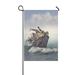 MYPOP Wild Animals and Birds in an Old Boat Yard Garden Flag 12 x 18 Inches