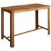 vidaXL Bar Table Pub Table Bistro Table for Dining Room Solid Acacia Wood