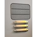 Set of Porcelain Cooking Grid and Three Stainless Steel Replacement Heat Plates for Dyna-Glo 3-Burner Grill Models DGC310CNP-D DGC310RNP-D DGC310BNP-D