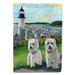 Carolines Treasures PPP3230GF Westie Schooner and Annie Flag Garden Size Small multicolor