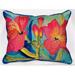 Betsy Drake ZP233 Pink Amaryllis Throw Pillow- 20 x 24 in.